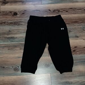 Under Armour Women Black Sweatpants Relaxed Fit Joggers Size Medium